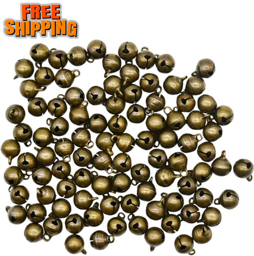 100pcs mini jingle bells 10mm - mini,