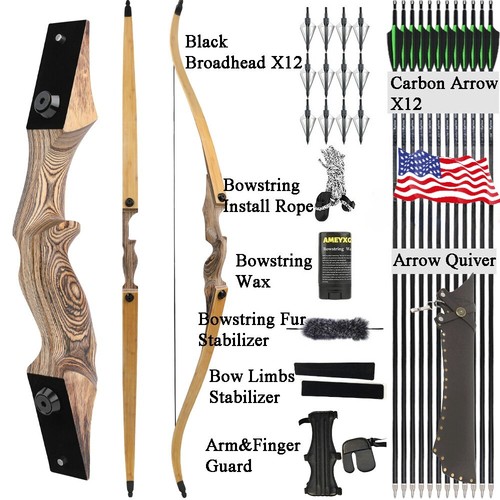 Recurve bow set takedown - 60",