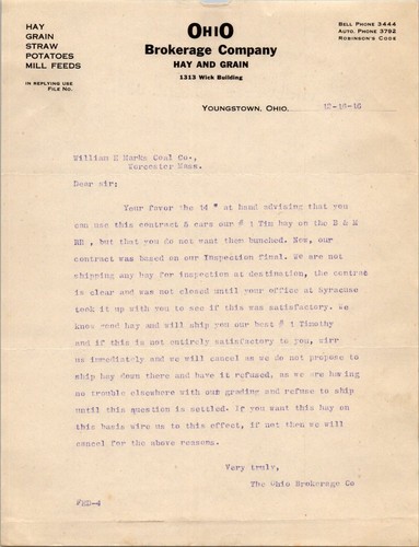 1916 ohio brokerage company - ohio,