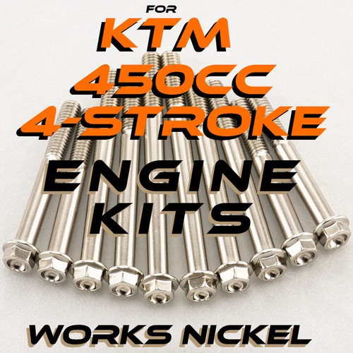 Works nickel engine bolt kit - nickel,