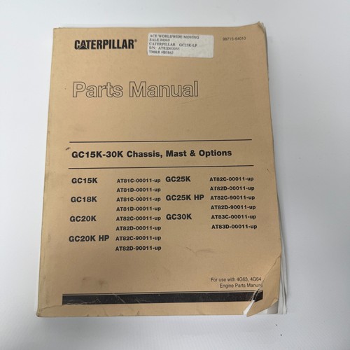 Caterpillar forklift parts - caterpillar,
