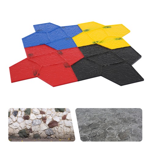 Pack concrete stamps mats - 4-pack,
