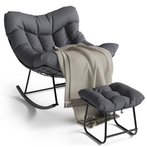 Oversized papasan rocking - oversized,