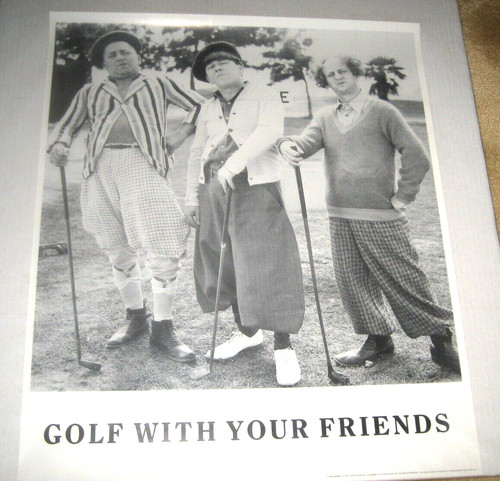 Three stooges golf - three, poster