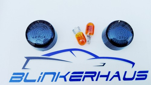 Black side indicators - black, opel