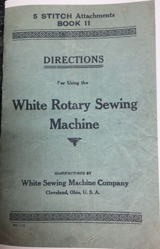 White rotary treadle sewing - rotary,