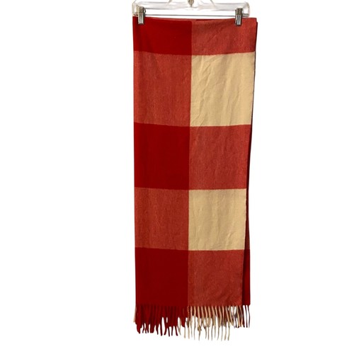 Sky cashmere plaid wool scarf - sky,
