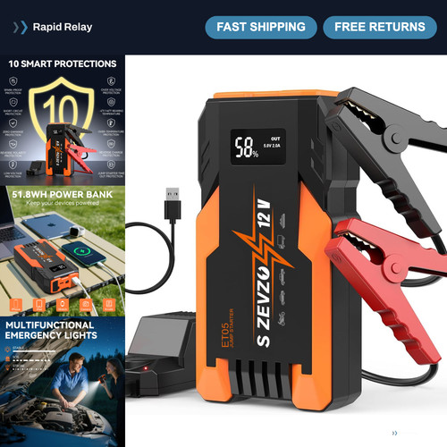 5000a portable car jump - car,