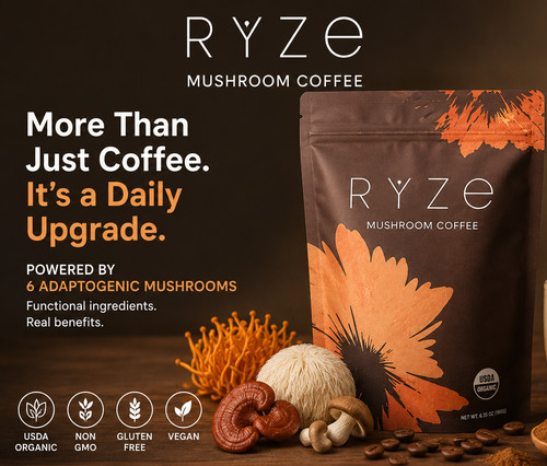 Ryze mushroom coffee new - ryze, 30