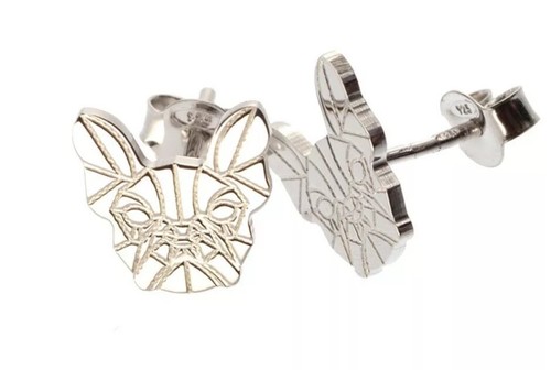 Bulldog stud earrings - , in