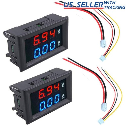 2pcs 100v 10a voltmeter - 10a,
