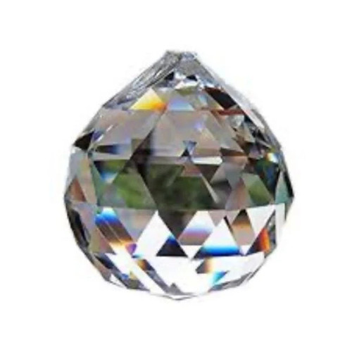 Crystal ball pendant - crystal, genuine