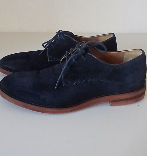Men navy blue suede derby - navy,
