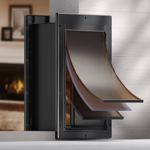 Dog door flap plastic - dog,