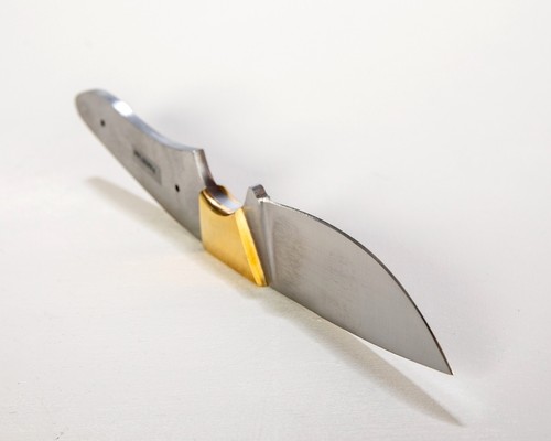 Drop point hunting knife - point, blank