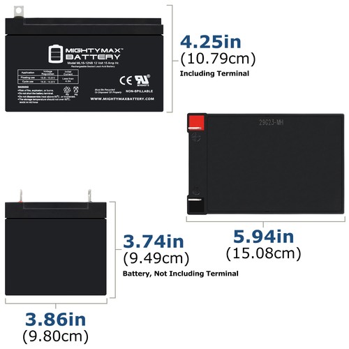 Mighty max ml15 - max, 12v