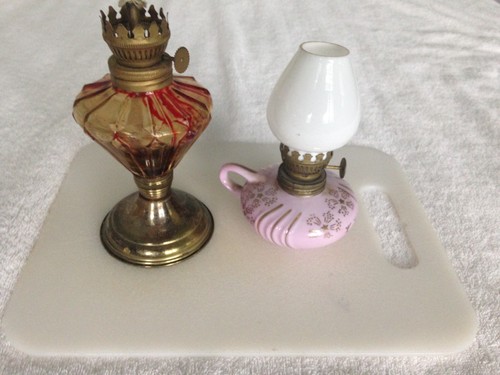 Lot antique small oil - of, 2