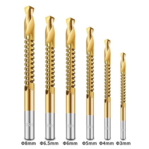 Pack titanium coated hss - 6,