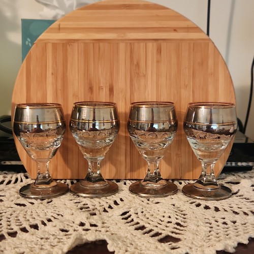 Set clear glass goblets - clear,