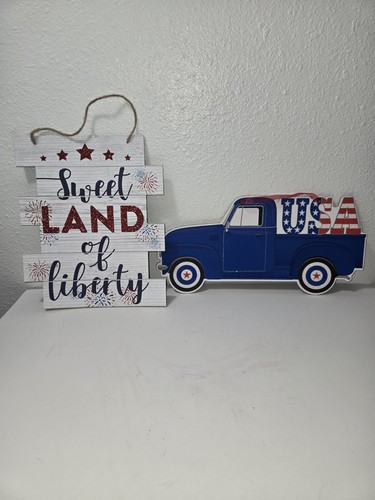 Patriotic blue truck sweet - patriotic, "sweet