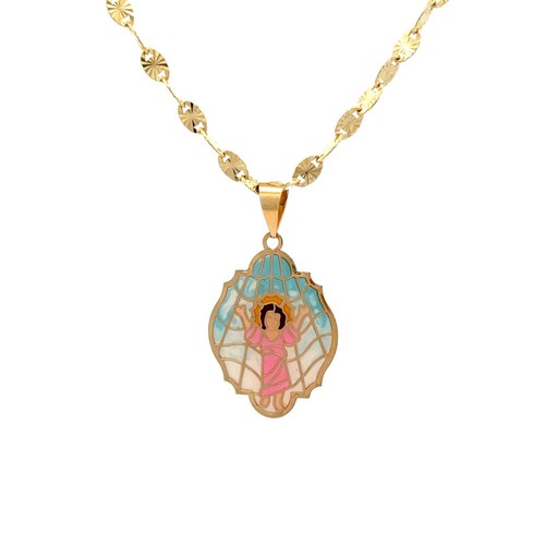 Solid 14k gold - gold, pendant