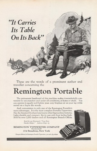 Vtg 1922 remington portable - 1922,
