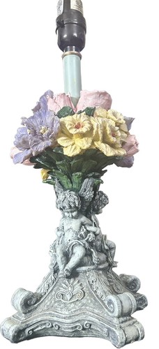 Vtg cherub angel floral - vtg, rose