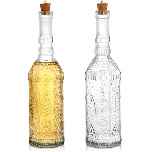Pack vintage glass bottles - glass,