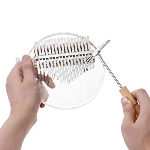 Clear kalimba keys - clear, engraved