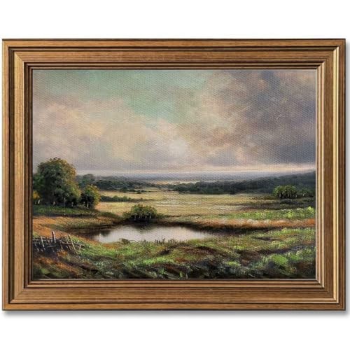 Gold framed vintage wall - gold,