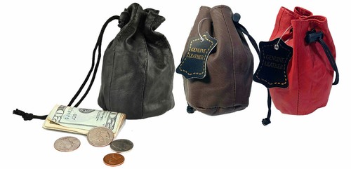 Genuine leather drawstring - genuine,