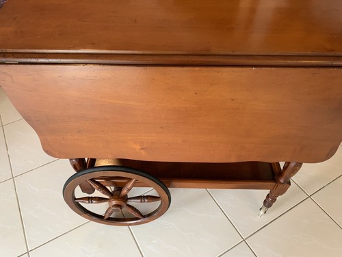 Antique drop leaf table cart - drop,