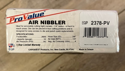 Pro value pneumatic air - value,