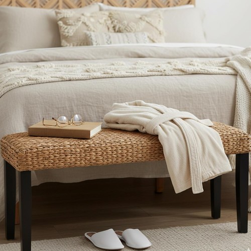 Solid wood acacia indoor - solid, bench