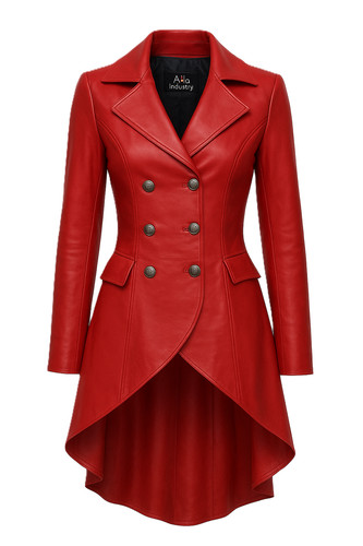 Women red lambskin - women, leather