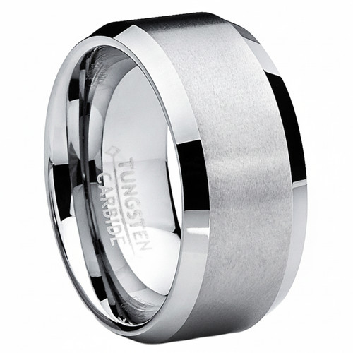 10mm men brushed - men's, tungsten