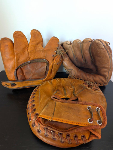 Vintage baseball glove - baseball,