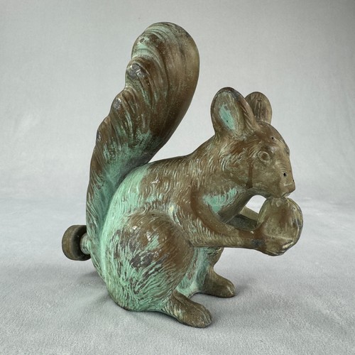 Vintage cast brass squirrel - vintage,