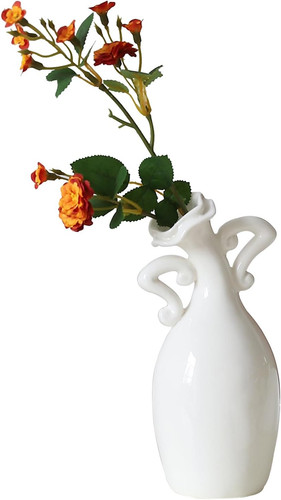 Vase with attitude white - vase, attitude,