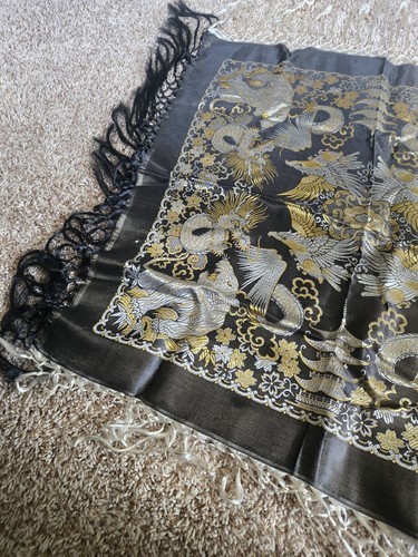 Antique chinese silk brocade - silk,