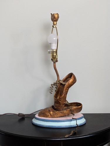 Vintage bronzed ballet pointe - bronzed,