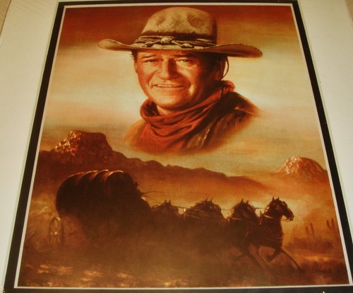 John wayne print wagon - john,