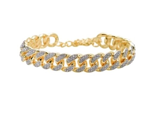 Australian crystal curb link - australian,
