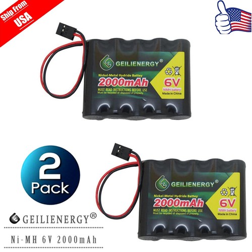 2pcs 2000mah nimh - 6v,