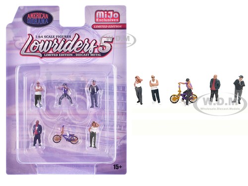 Lowriders 6 piece - #5", diecast