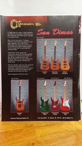Charvel san dimas guitars - charvel, 1995