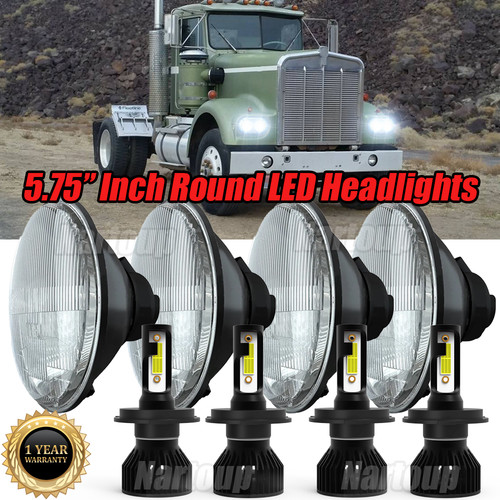 4pcs 4 white - 4pcs, led
