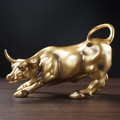 Stock market wall street bull - street,