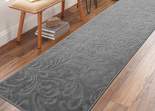 Dark grey non slip washable - dark,