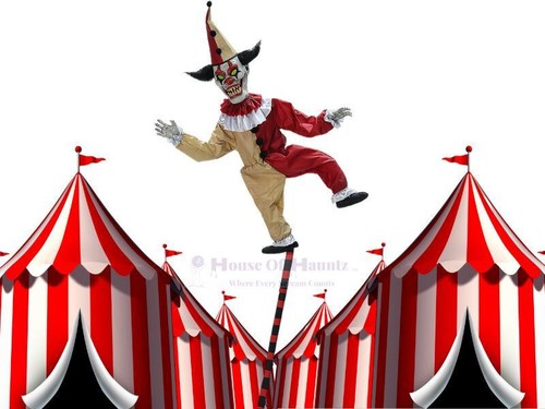 8ft sideshow balancing clown - 8ft,